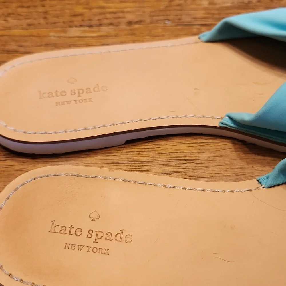 Kate Spade Turquoise Slide Sandals Size 8.5
